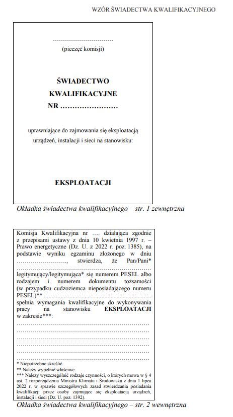 Eksploatacja G1